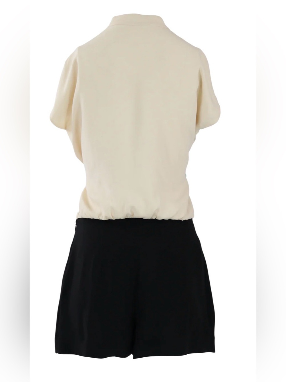 Balenciaga Cream/Black jumpsuit silk (one piece) - Picture 2 of 3